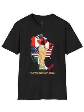 FIFA World Cup 2026 T-Shirt, Unisex Softstyle, USA Canada Mexico